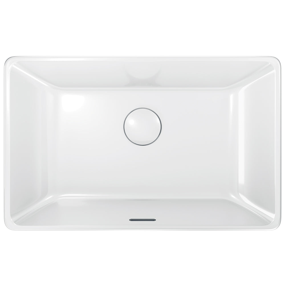 Fienza Petra Ceramic Semi-Recessed Basin, No Tap Hole