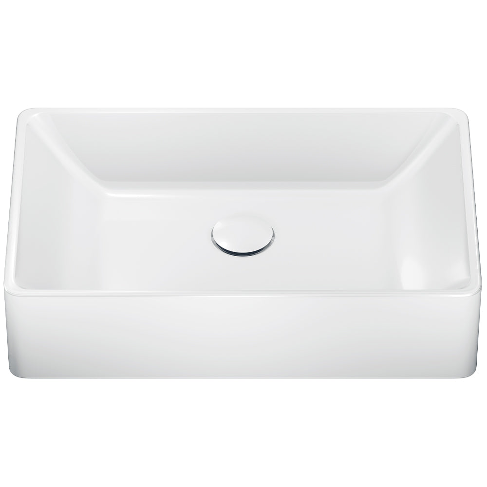 Fienza Petra Ceramic Semi-Recessed Basin, No Tap Hole