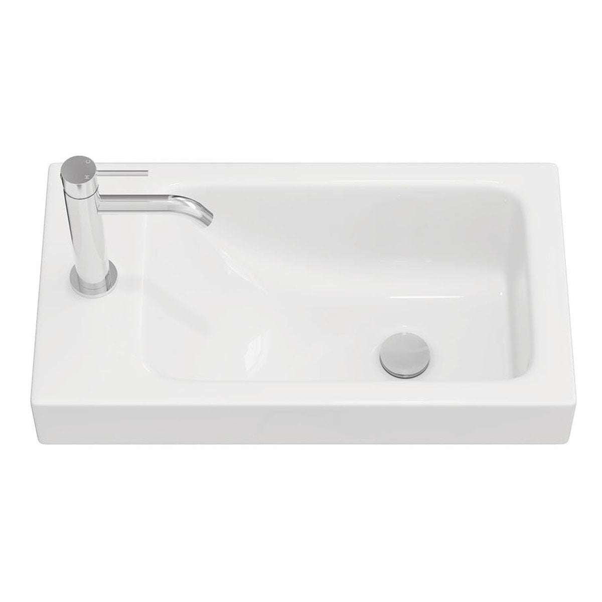 Fienza Denzel Slim Ensuite Depth Ceramic Basin Top