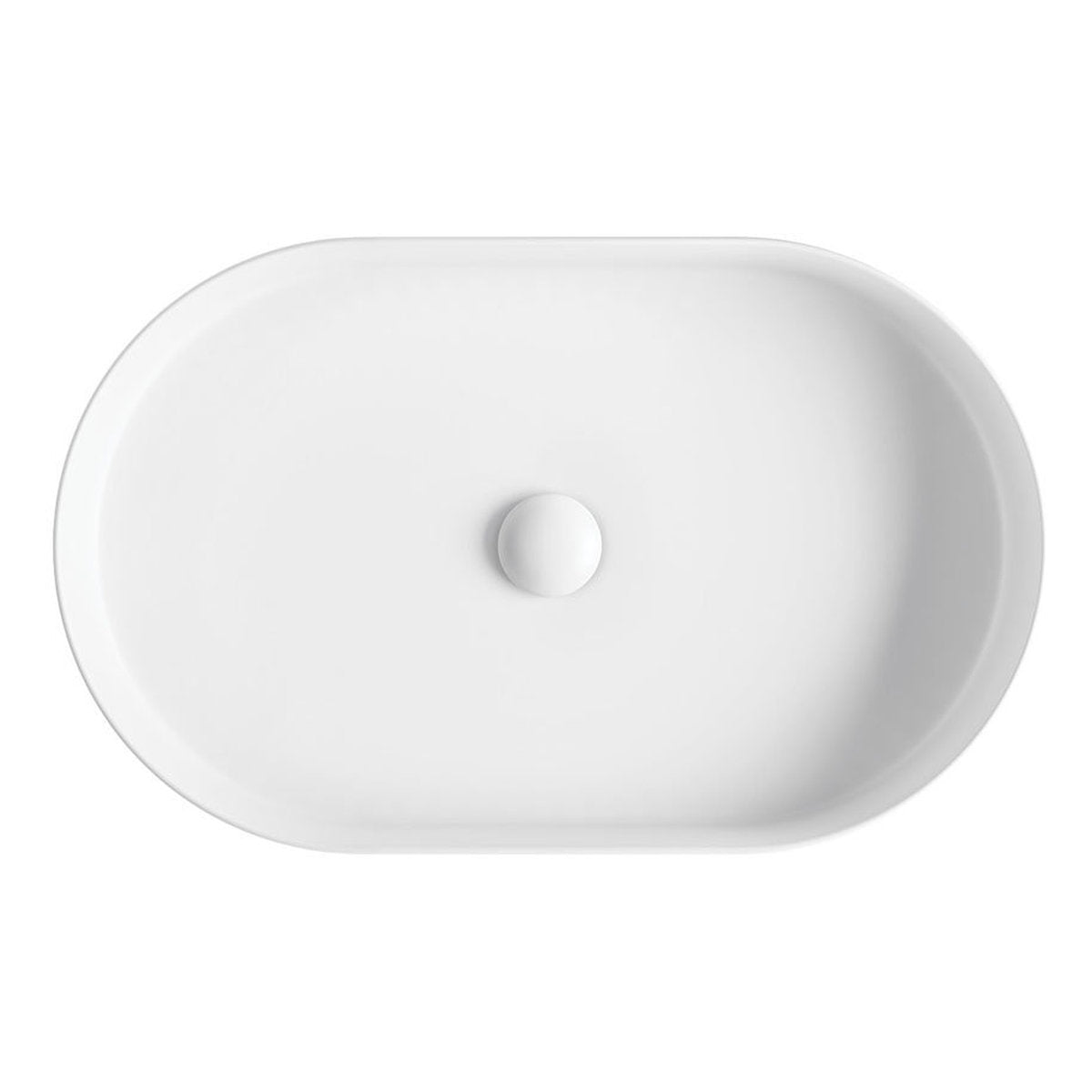 Fienza Eleanor Oval Above Counter Fluted Basin, Matte White