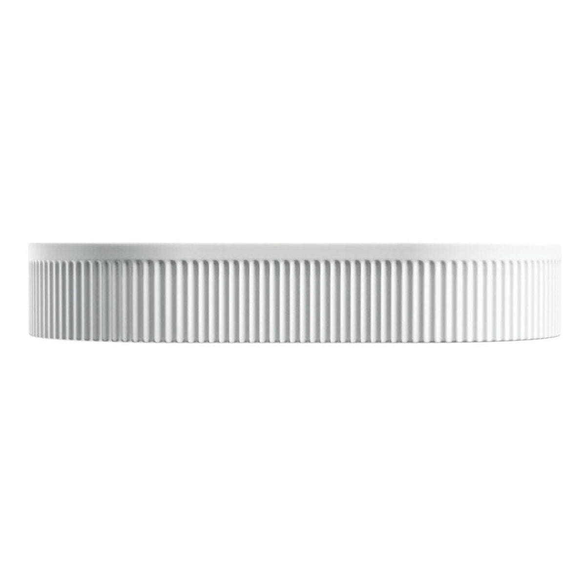 Fienza Eleanor Oval Above Counter Fluted Basin, Matte White