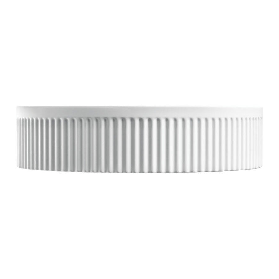 Fienza Eleanor Round Above Counter Fluted Basin, Matte White