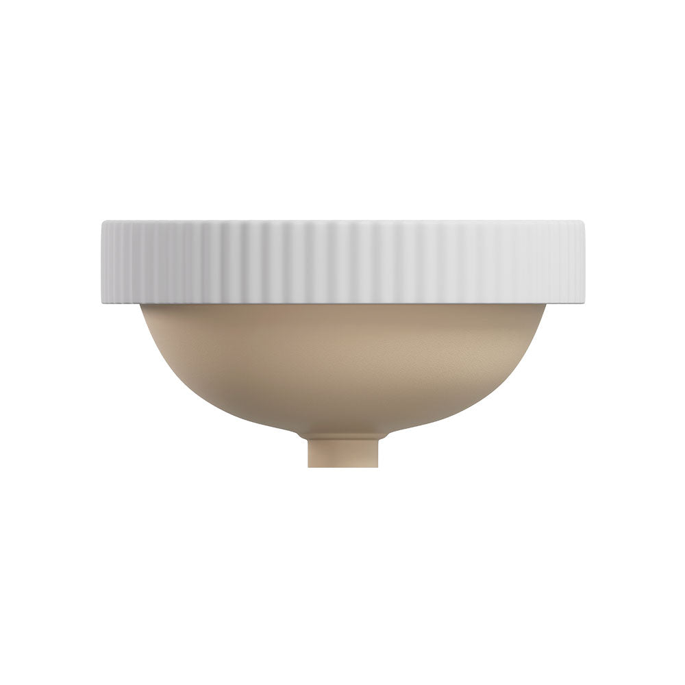 Fienza Eleanor Round Semi-Inset Basin, Matte White