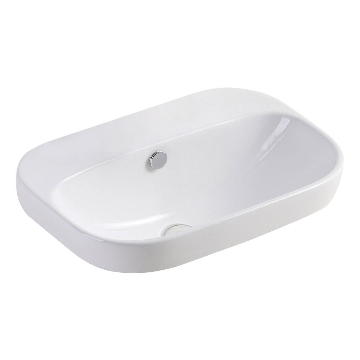 Fienza Parisa Semi-Inset Basin, No Tap Hole