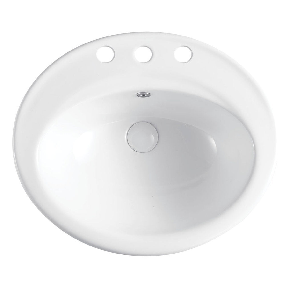 Fienza Lacy Fully-Inset Basin, 3 Tap Holes