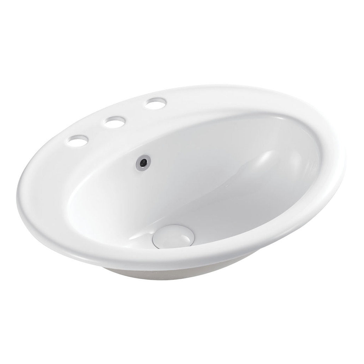 Fienza Lacy Fully-Inset Basin, 3 Tap Holes