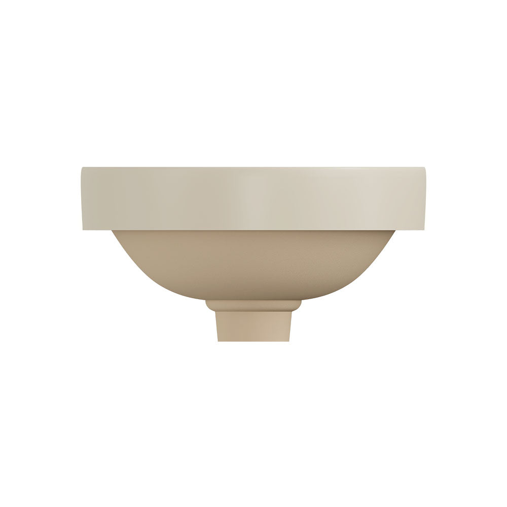 Fienza Aluca Round Semi-Inset Basin, Matte Khaki