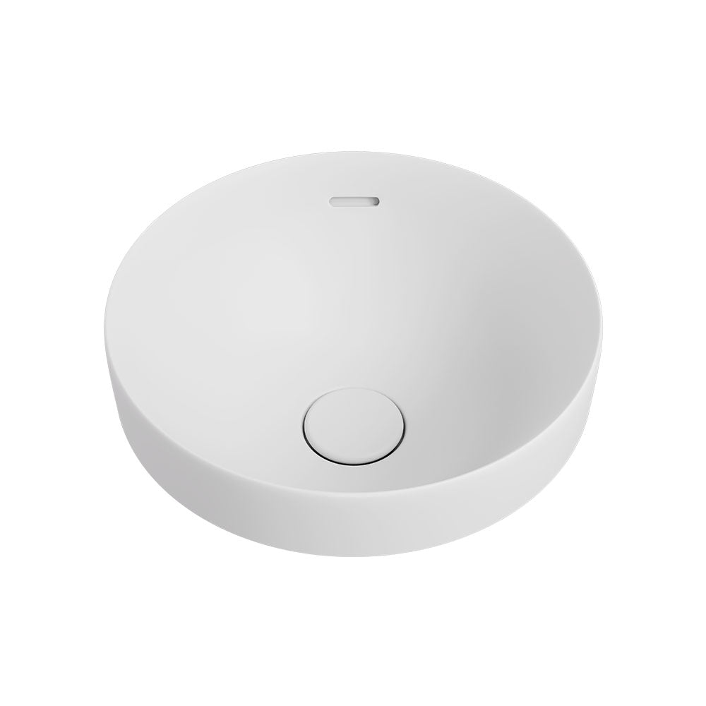 Fienza Aluca Round Semi-Inset Basin, Matte White