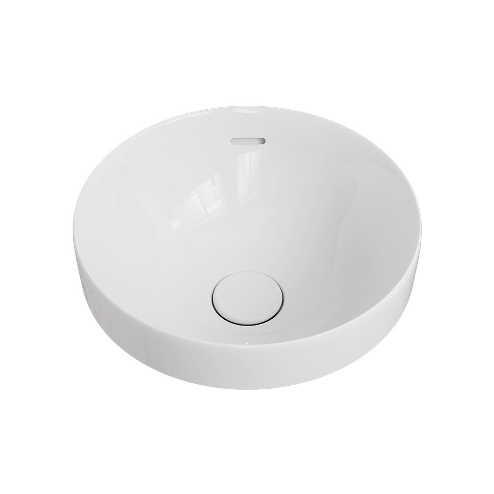 Fienza Aluca Round Semi-Inset Basin, Gloss White