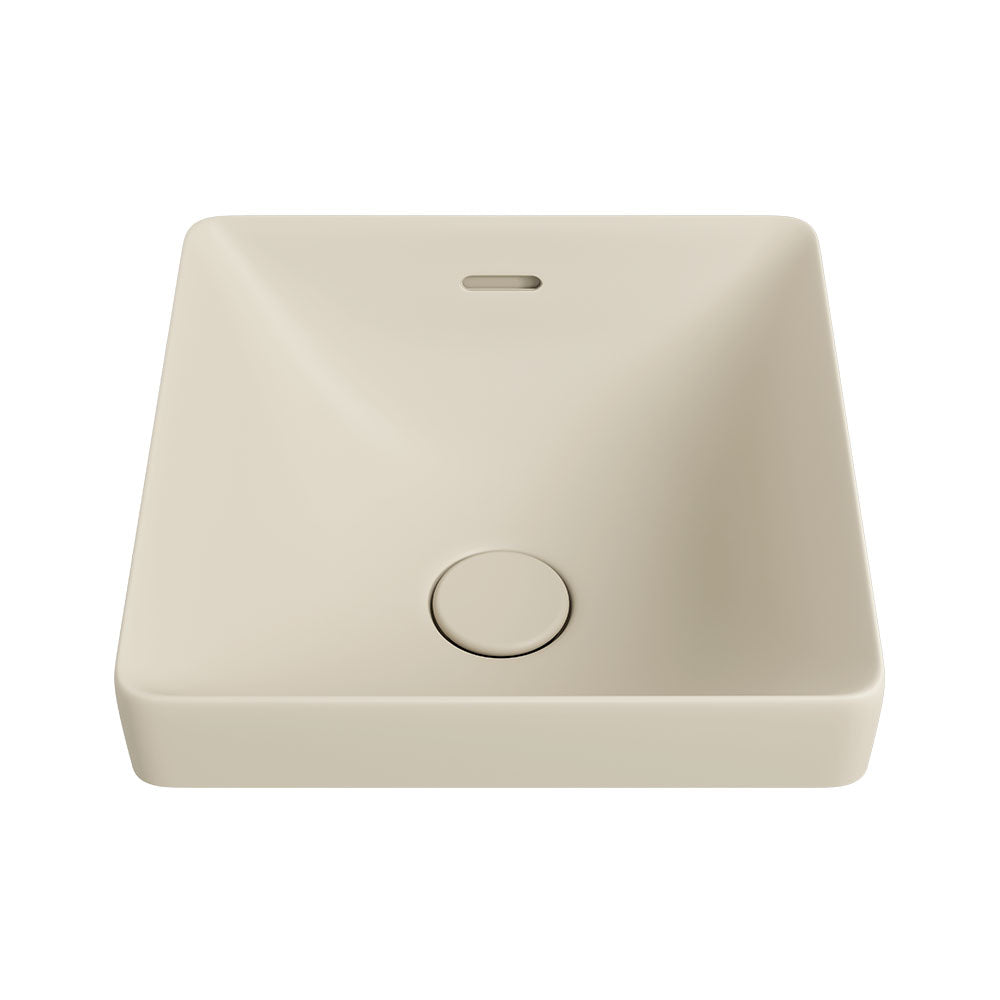 Fienza Aluca Square Semi-Inset Basin, Matte Khaki