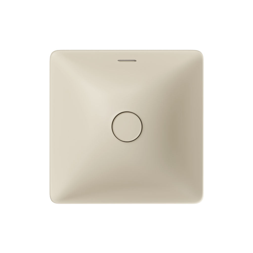 Fienza Aluca Square Semi-Inset Basin, Matte Khaki