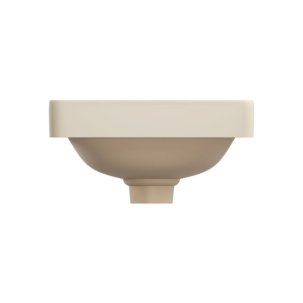 Fienza Aluca Square Semi-Inset Basin, Matte Khaki
