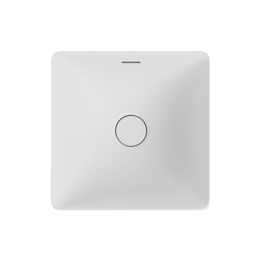 Fienza Aluca Square Semi-Inset Basin, Matte White