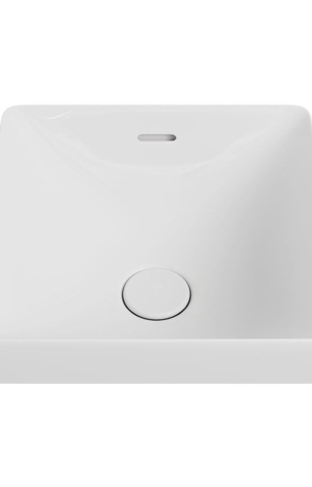 Fienza Aluca Square Semi-Inset Basin, Gloss White