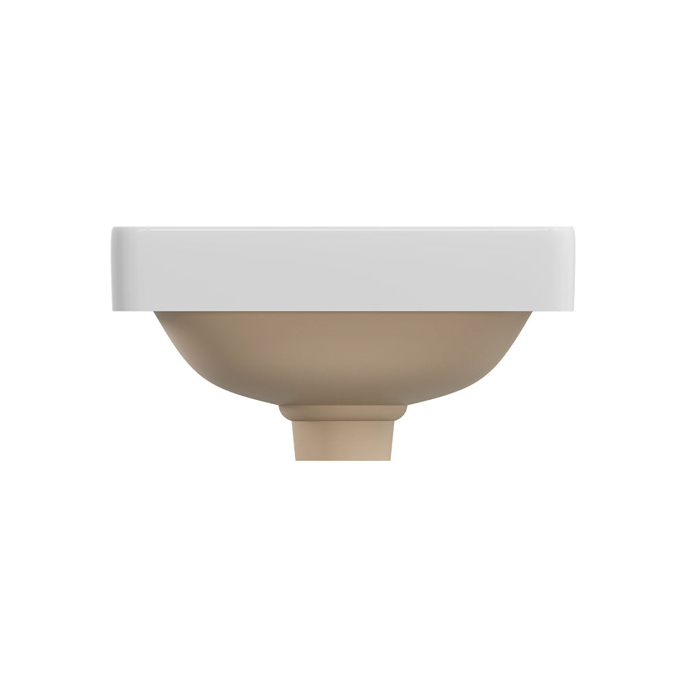 Fienza Aluca Square Semi-Inset Basin, Gloss White