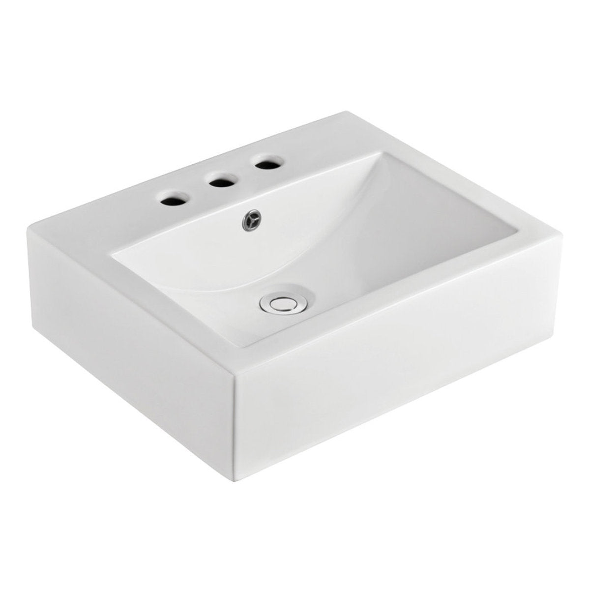 Fienza Willow Above Counter Basin, 3 Tap Holes