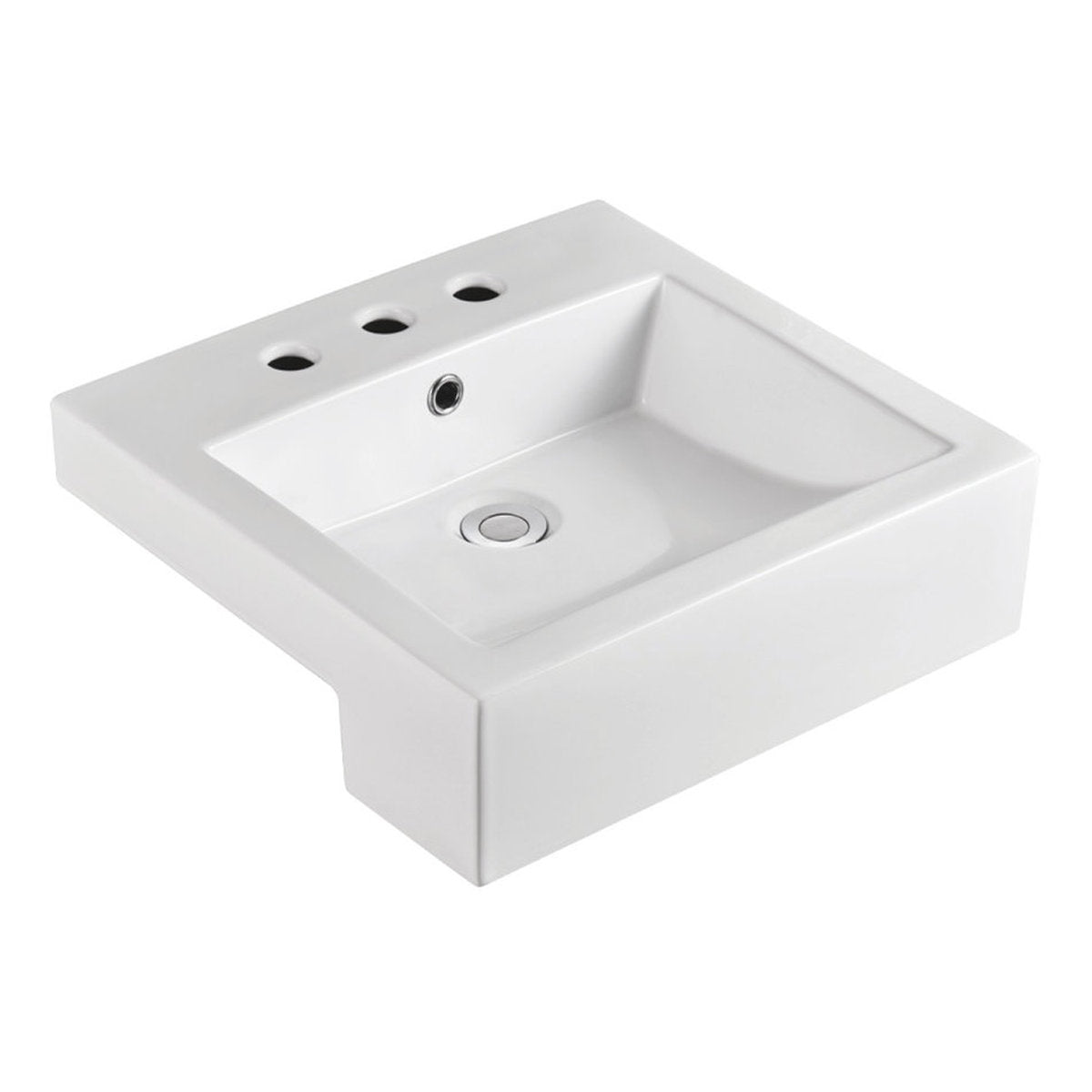 Fienza Jacinta Semi-Recessed Basin, 3 Tap Holes