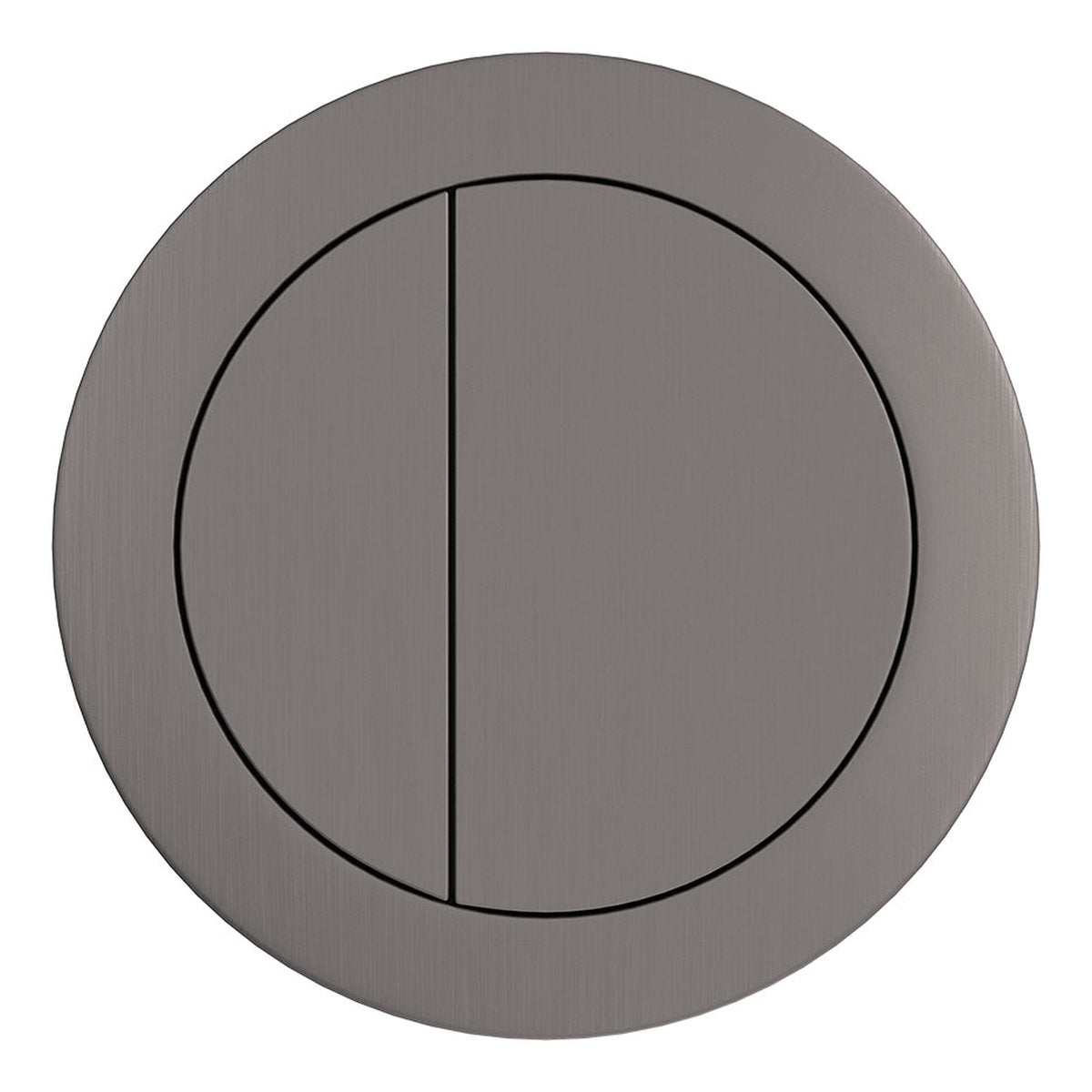 Fienza Back to Wall Round Toilet Flush Buttons, PVD Gun Metal