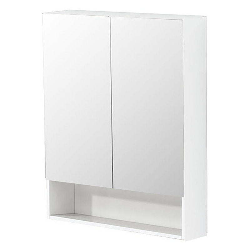 Riva Shaving Cabinet With Underneath Shelf, Gloss White, 600mm