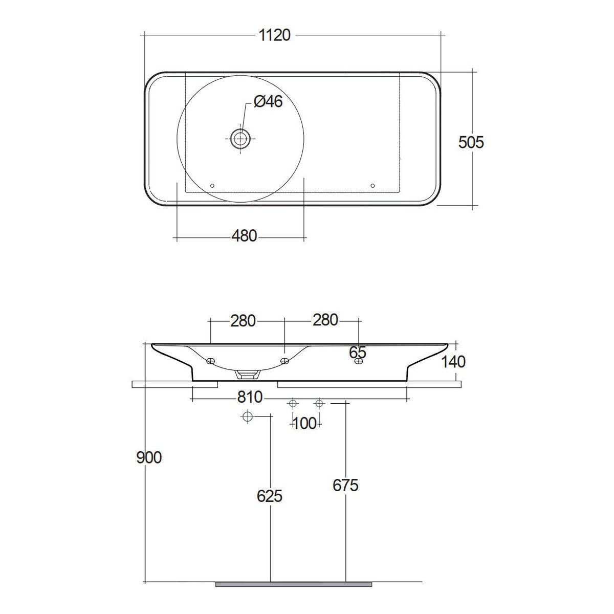 Fienza RAK Valet Left-Hand Wall Hung Basin, Alpine Gloss White