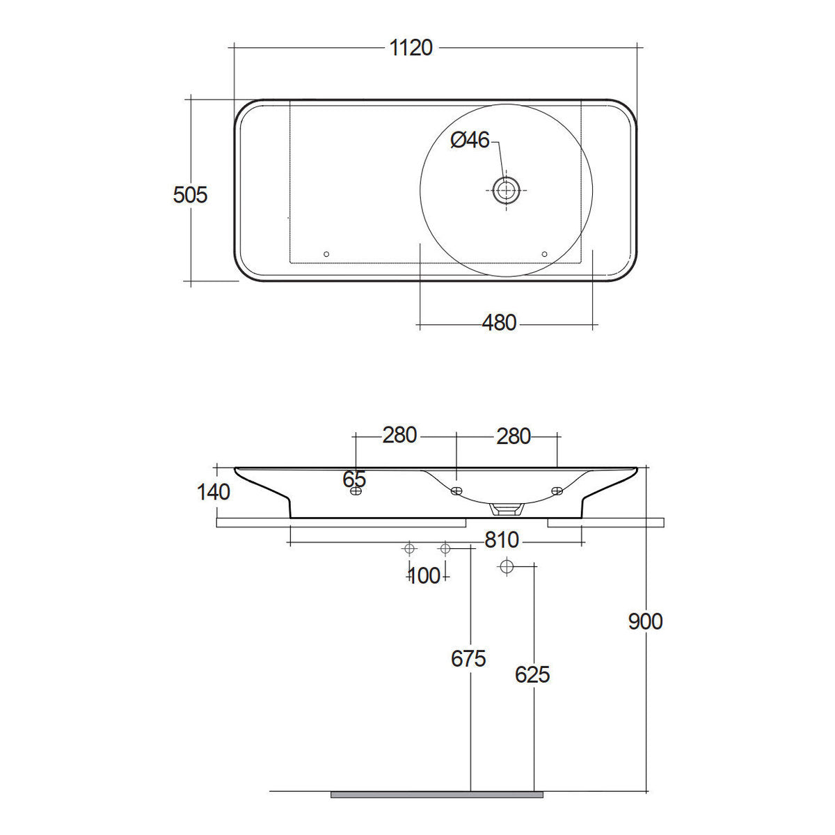 Fienza RAK Valet Right-Hand Wall Hung Basin, Matte White
