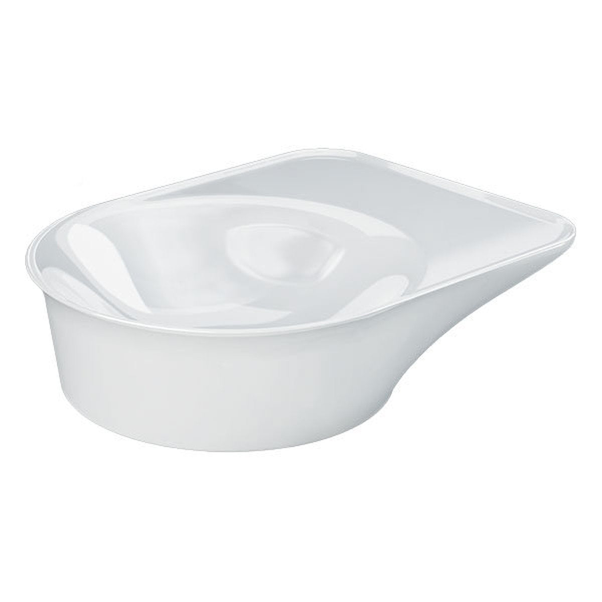 Fienza RAK Valet Round Above Counter Basin, Alpine Gloss White