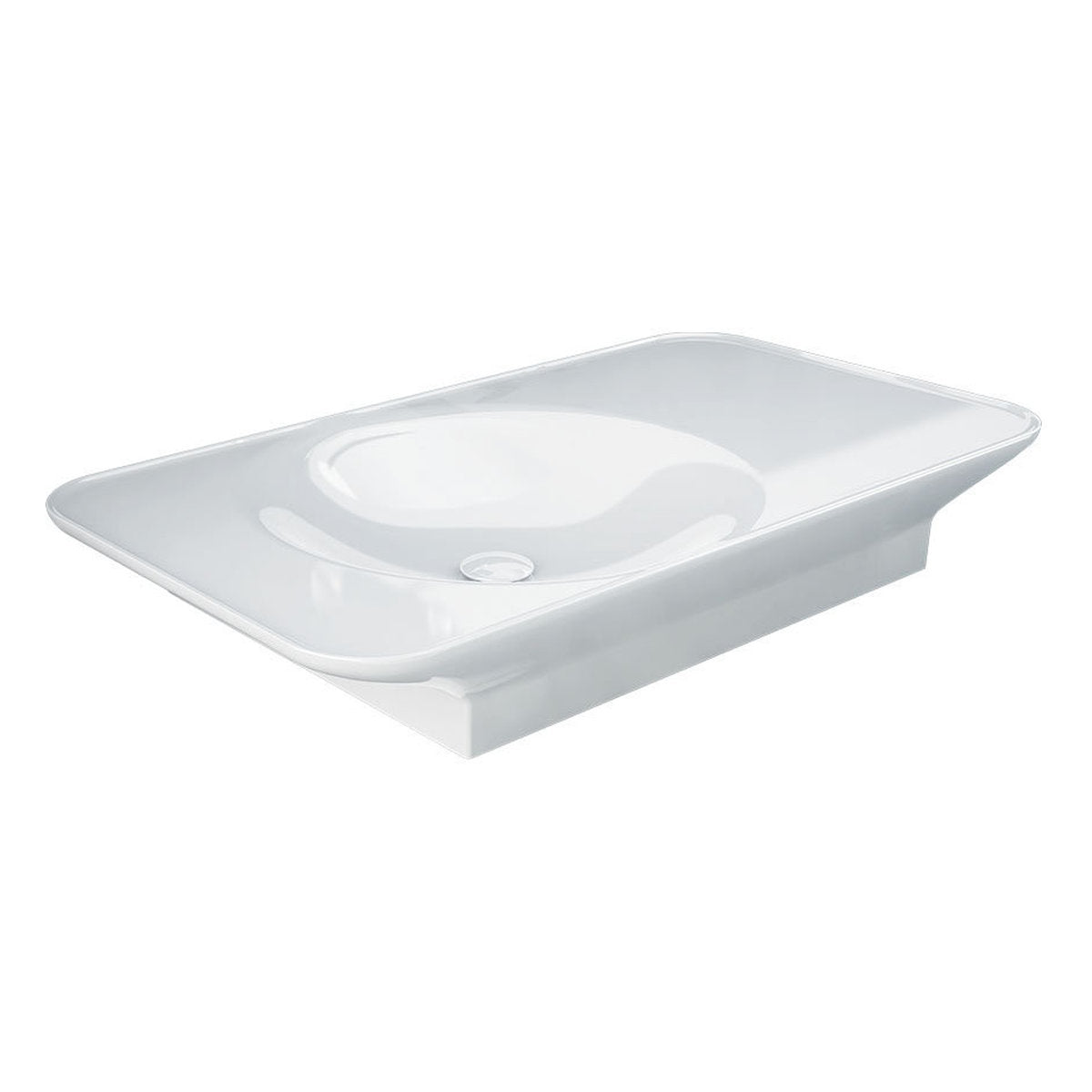 Fienza RAK Valet Left-Hand Wall Hung Basin, Alpine Gloss White, 920mm