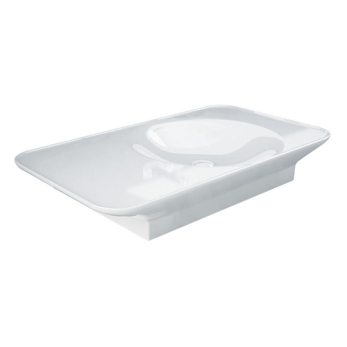 Fienza RAK Valet Right-Hand Wall Hung Basin, Alpine Gloss White, 920mm