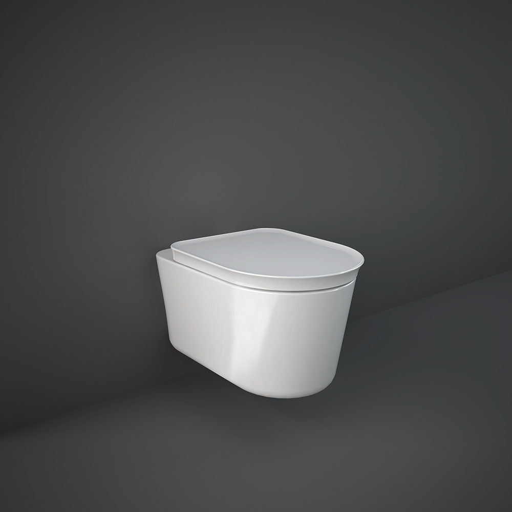 Fienza RAK Valet Wall-Hung Toilet, Alpine Gloss White