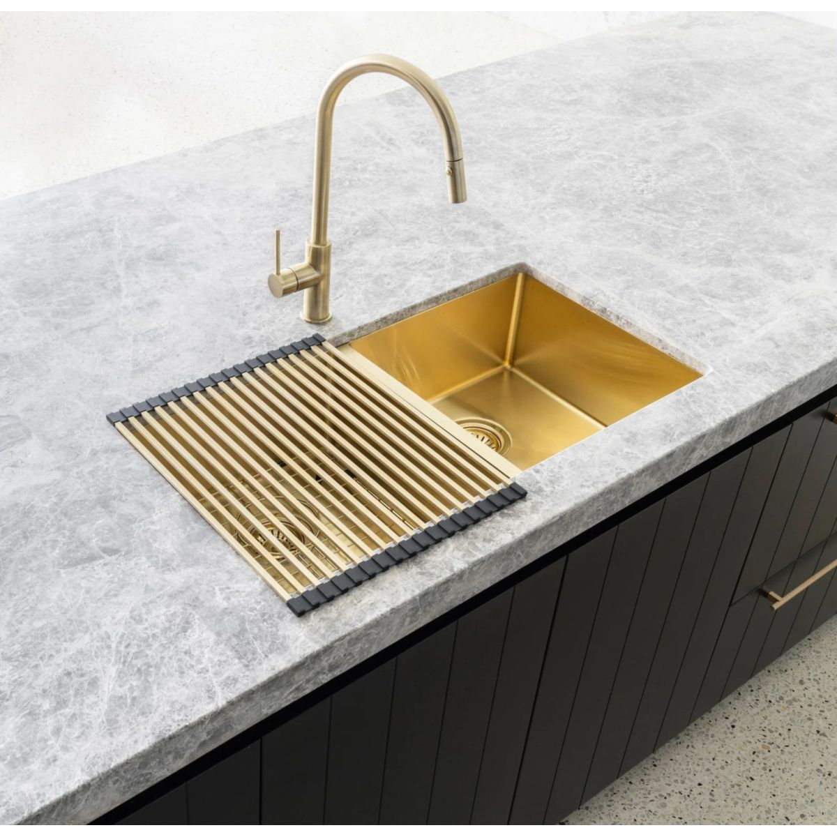 Meir Lavello Stainless Steel Rolling Mat Protector, Tiger Bronze