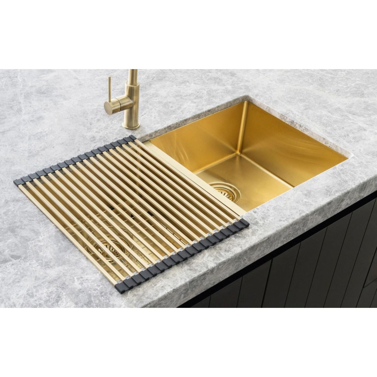 Meir Lavello Stainless Steel Rolling Mat Protector, Tiger Bronze