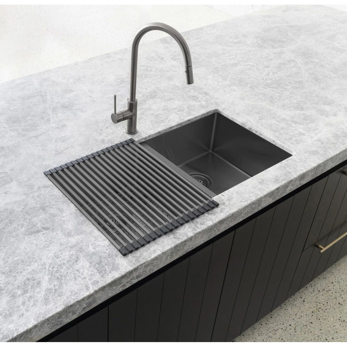 Meir Lavello Stainless Steel Rolling Mat Protector - PVD, Shadow