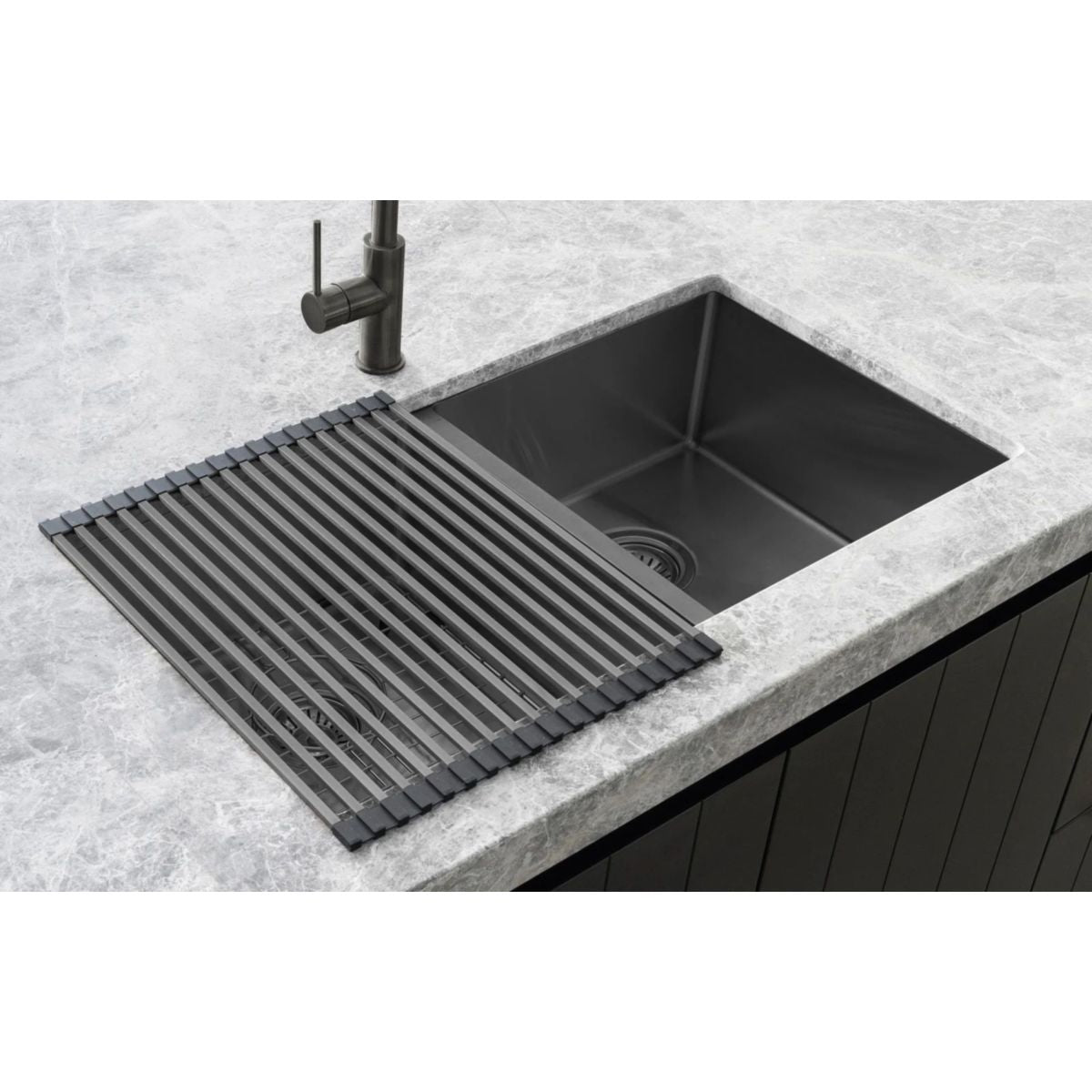 Meir Lavello Stainless Steel Rolling Mat Protector - PVD, Shadow
