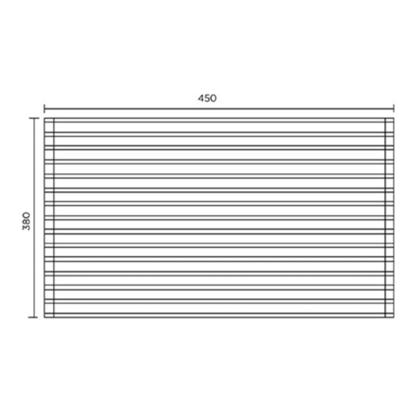 Meir Lavello Stainless Steel Rolling Mat Protector - PVD, Shadow
