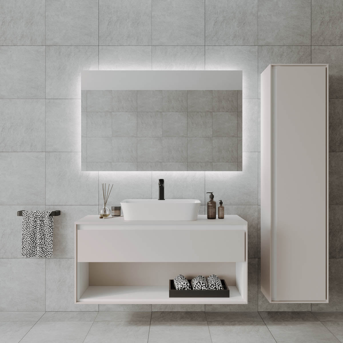 R-Series 1200 Bespoke LED Mirror - Frameless