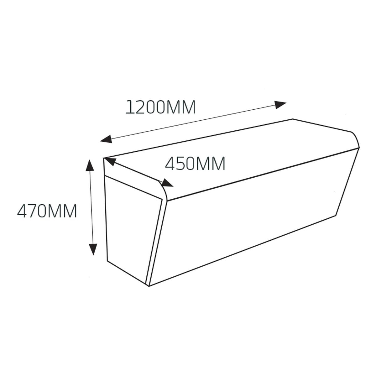Radiant Thermasheet Shower Seat 1200 X 450 X 470MM