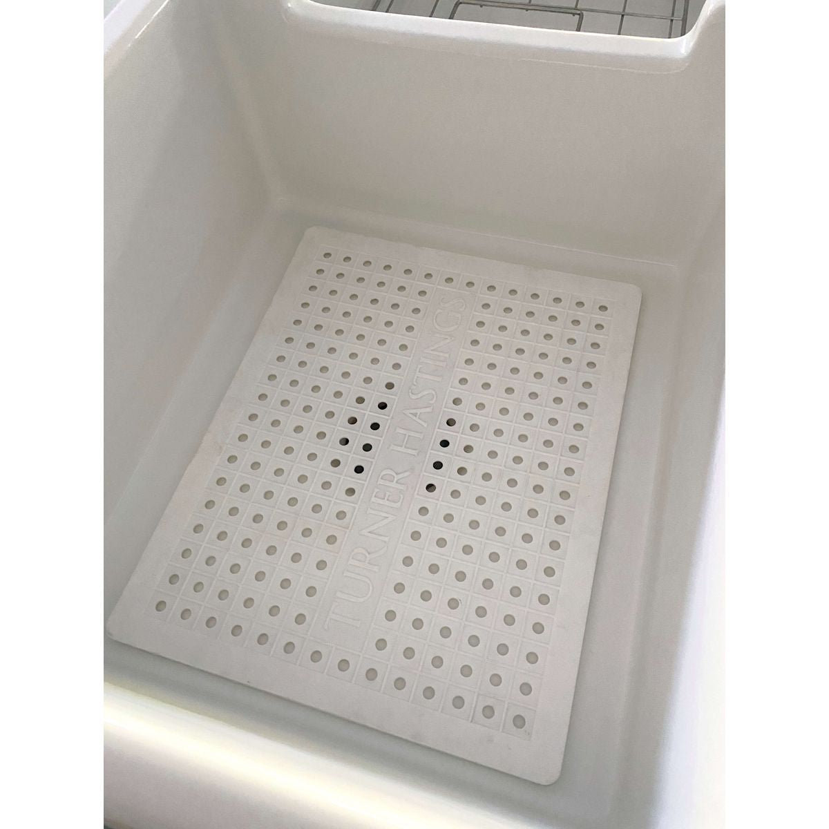 Turner Hastings Protective Silicone Sink Mat 40 x 32 - White