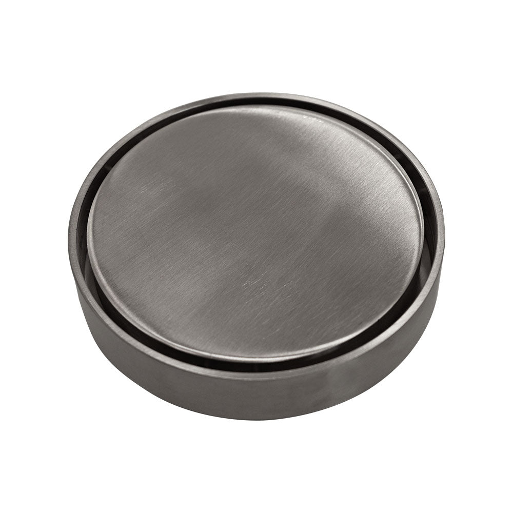 Fienza Round 2-in-1 Tile Bed Floor Waste, 88mm Outlet, Gun Metal