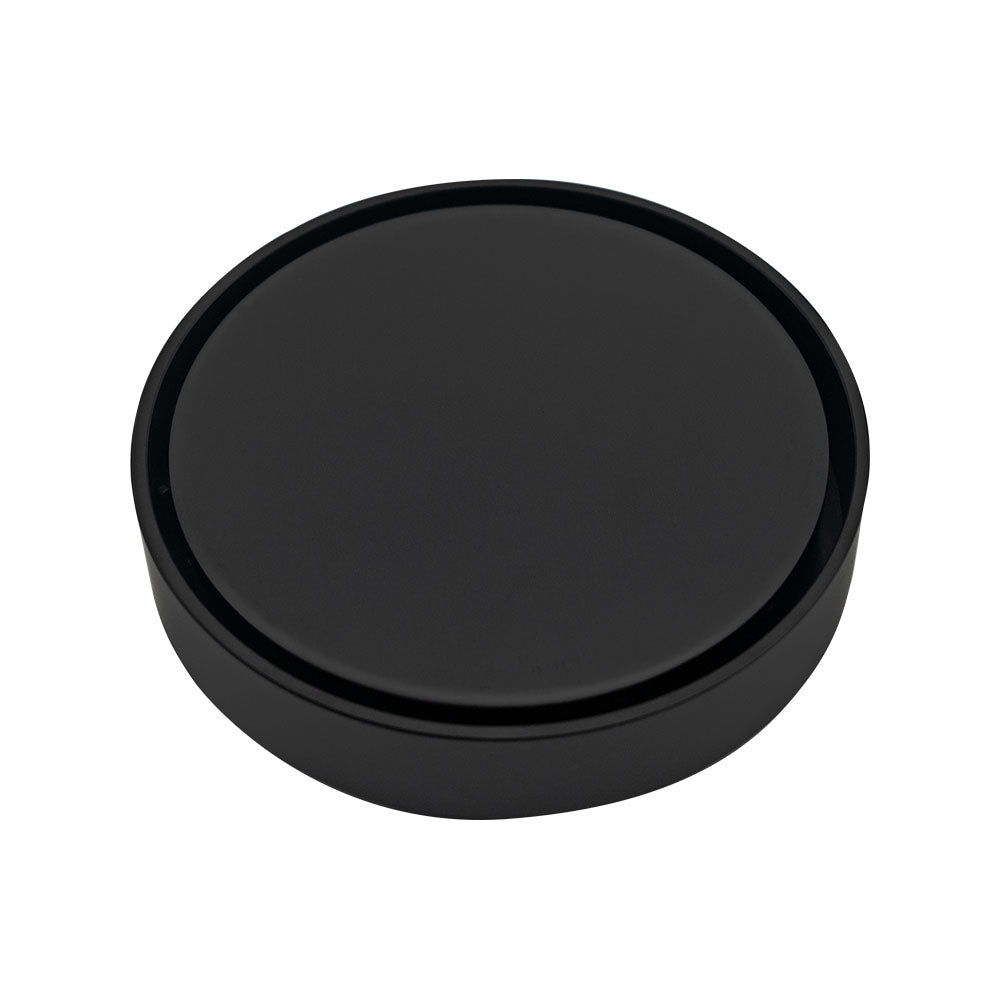 Fienza Round 2-in-1 Tile Bed Floor Waste, 88mm Outlet, Matte Black
