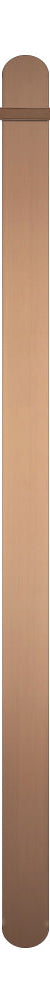 Radiant Heated Vertical Flat Bar Towel Rail 50 x 930mm - Sunset Bronze