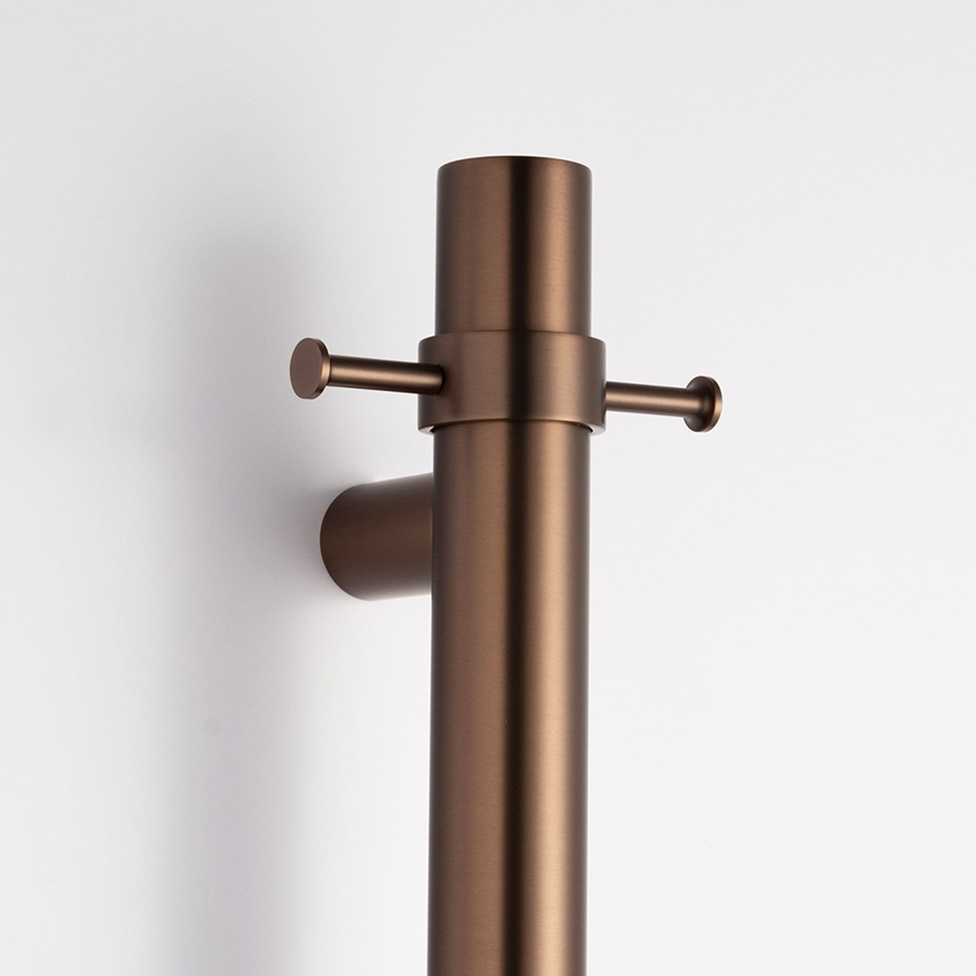 Radiant Vertical Towel Rail Hook For Vertical Heated Bar Sunset Bronze