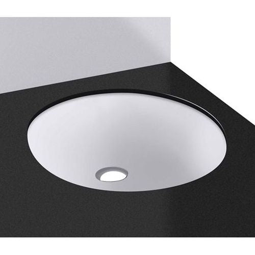 Studio Bagno Sotto Oval Gloss White Undercounter Basin