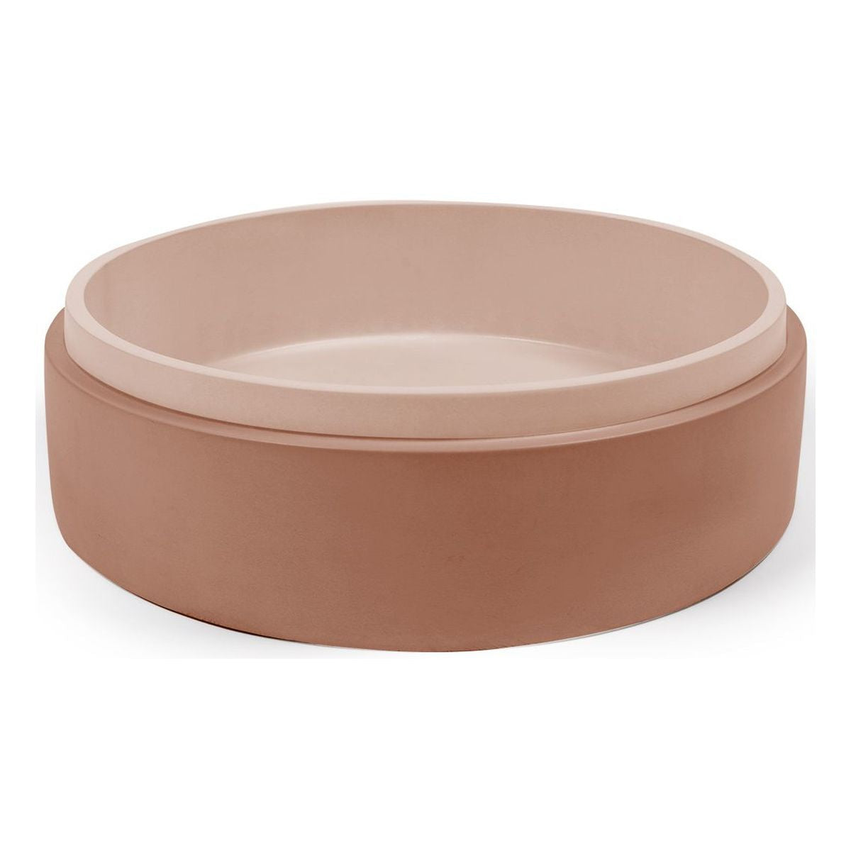 Nood Surface Mount Stepp Circle Basin in Blush Pink