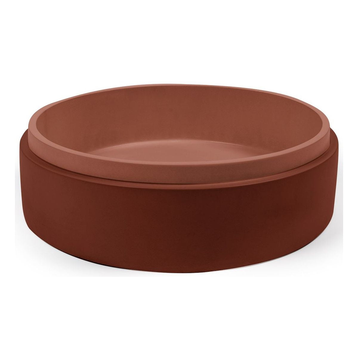 Nood Surface Mount Stepp Circle Basin in Clay