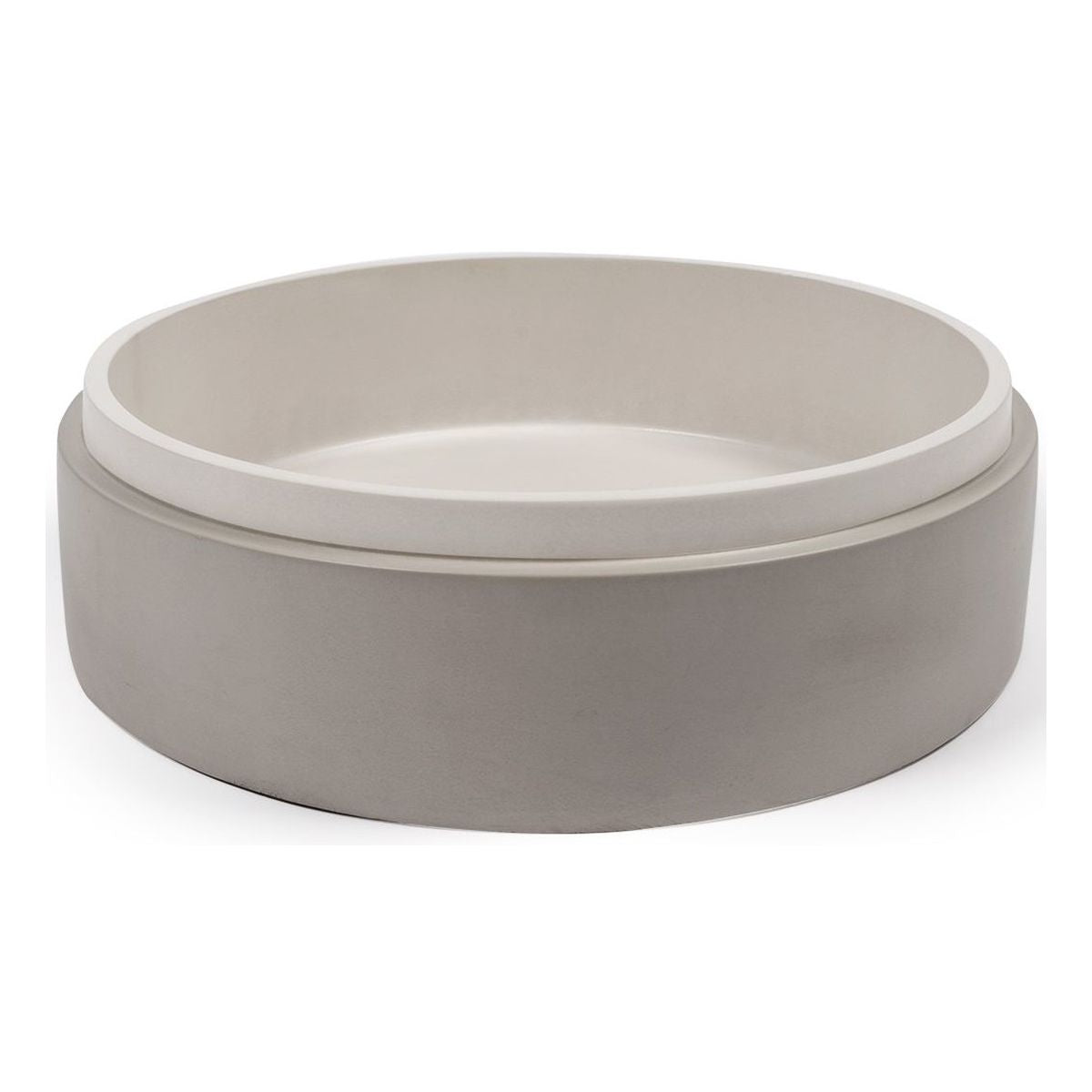 Nood Surface Mount Stepp Circle Basin in Ivory