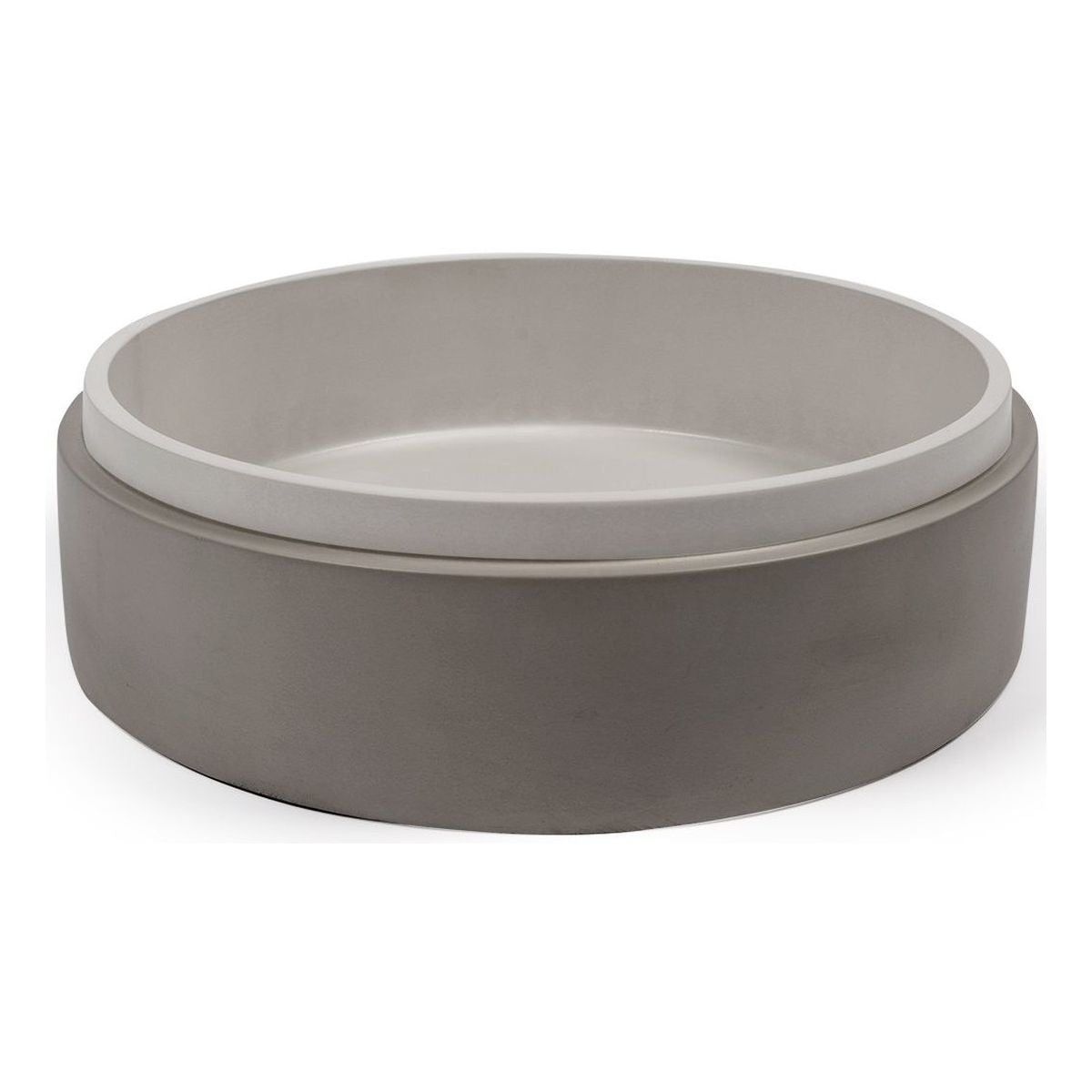 Nood Surface Mount Stepp Circle Basin in Sky Grey
