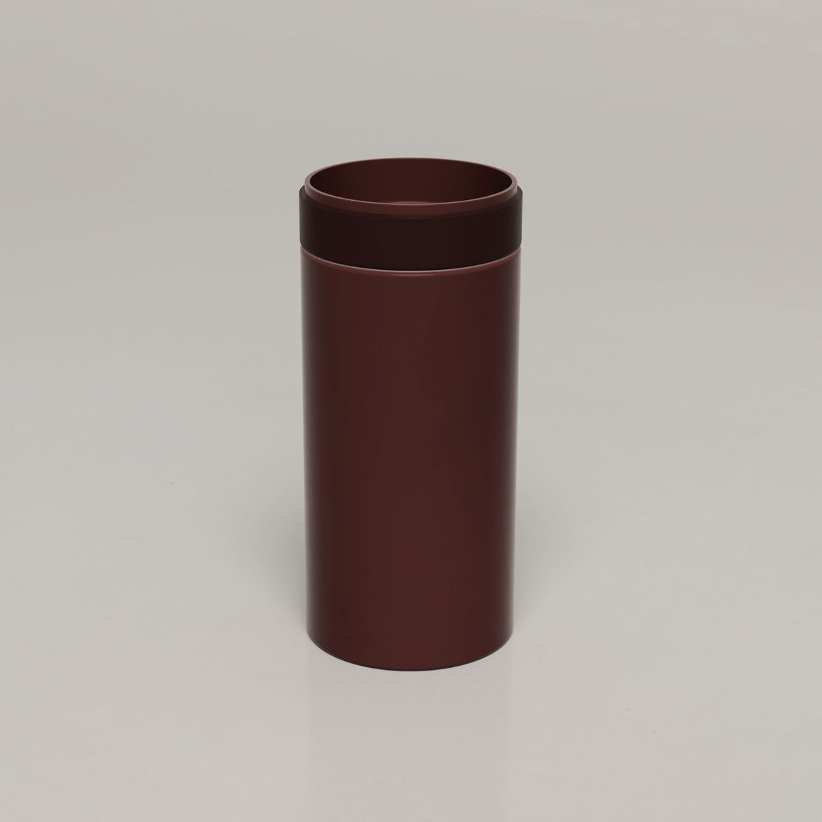 Nood Cylinder Stepp Circle Basin in Clay