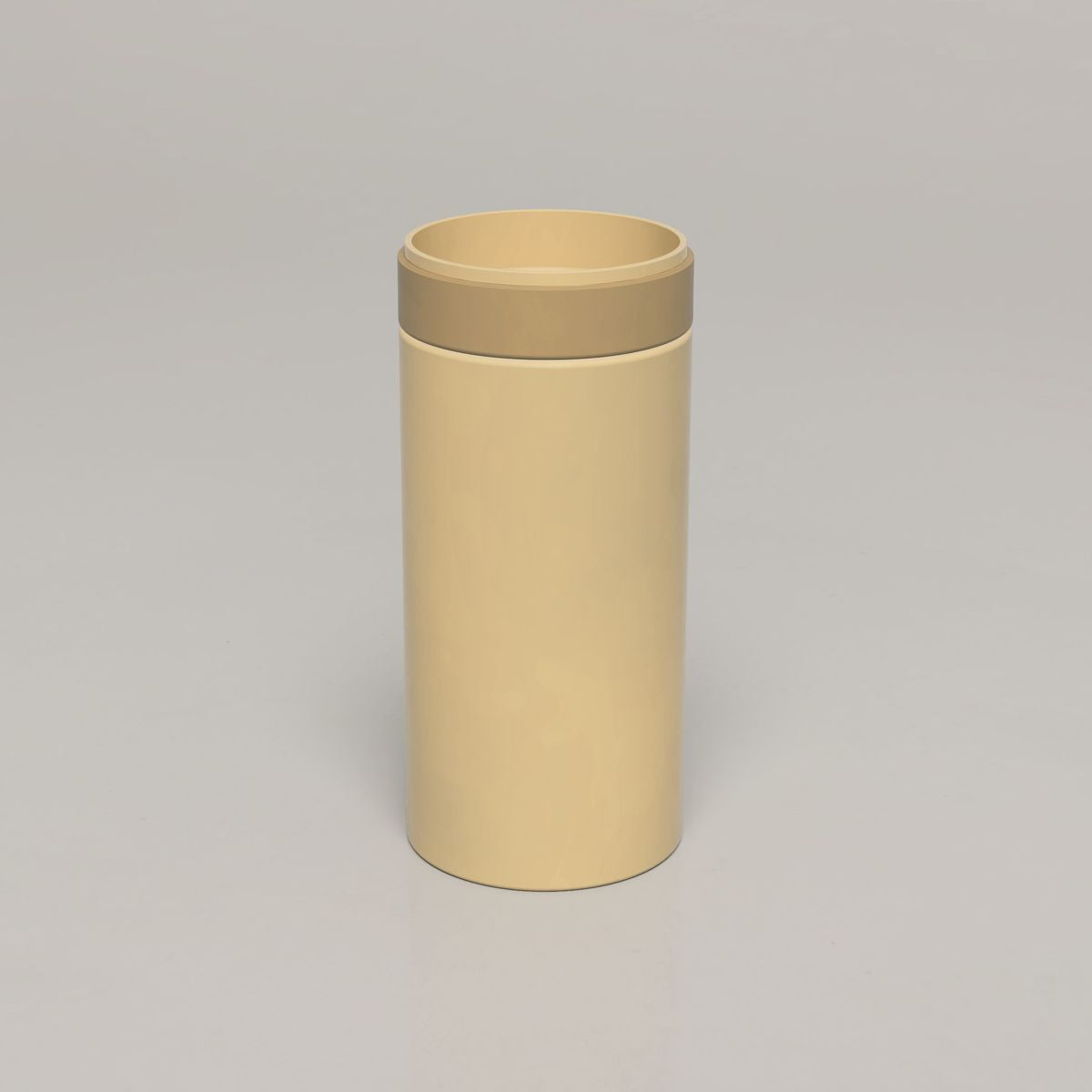 Nood Cylinder Stepp Circle Basin in Custard