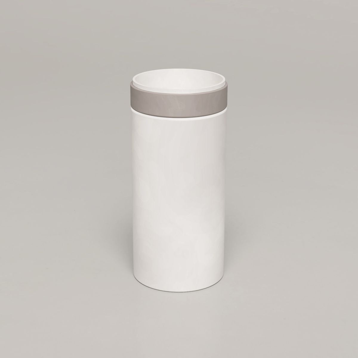 Nood Cylinder Stepp Circle Basin in Ivory