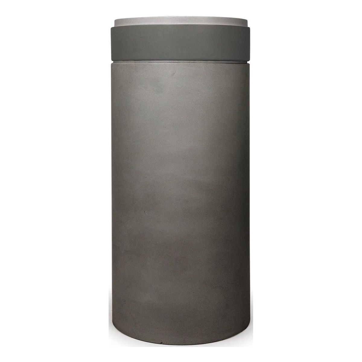 Nood Cylinder Stepp Circle Basin in Mid Tone Grey